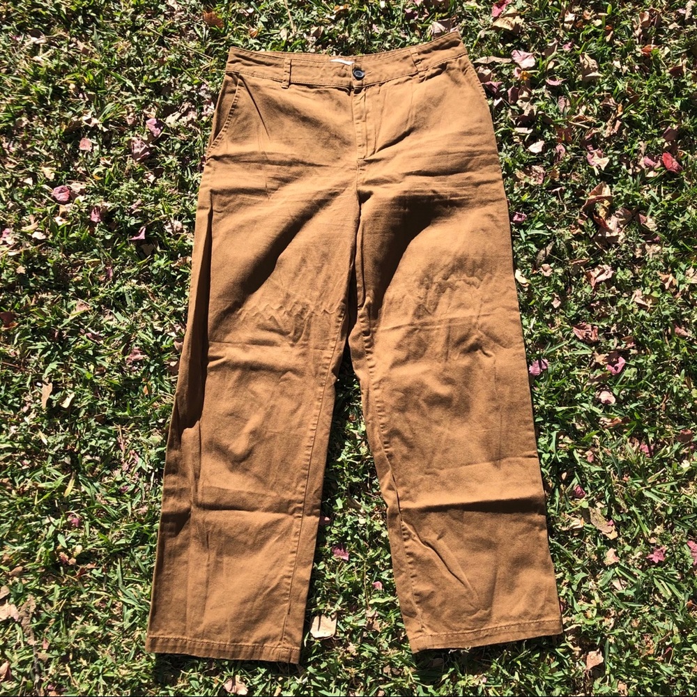 UO brown wide leg pants